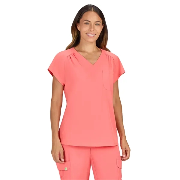 koi - Planet - Women's 1-Pocket Heart-Shaped Neckline Eco...... from ASI 86018 Scrub Authority / Uniform Stores