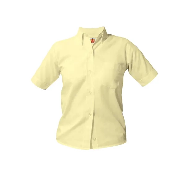 A+ Uniforms Woven Shirts - Girls Short Sleeve Blouse... from ASI 86018 Scrub Authority / Uniform Stores