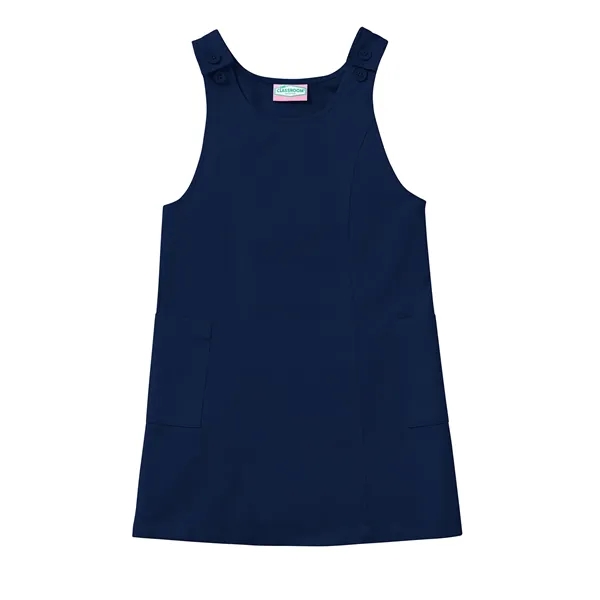 Classroom Uniforms Girls Youth Princess Seam Jumper... from ASI 86018 Scrub Authority / Uniform Stores