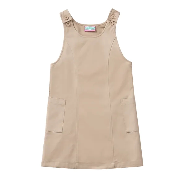 Classroom Uniforms Girls Youth Princess Seam Jumper... from ASI 86018 Scrub Authority / Uniform Stores