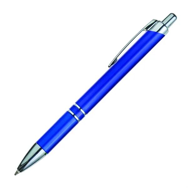 Plastic click-action ballpoint pen with chrome trim.... from ASI 84592 St Regis Group