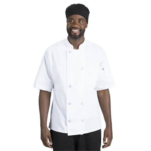 Edwards Industries - Unisex 10-Button Short Sleeve Chef Coat... from ASI 86018 Scrub Authority / Uniform Stores