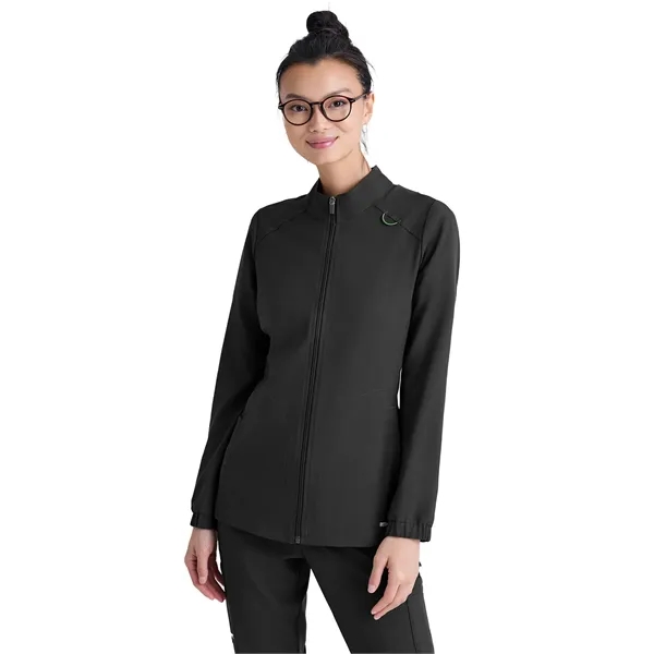 Grey's Anatomy Evolve 3 Pocket Collared Warm-Up... from ASI 86018 Scrub Authority / Uniform Stores