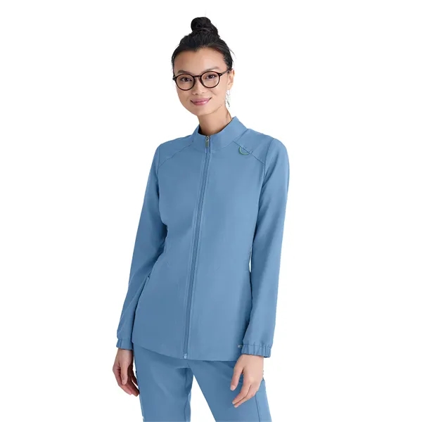 Grey's Anatomy Evolve 3 Pocket Collared Warm-Up... from ASI 86018 Scrub Authority / Uniform Stores