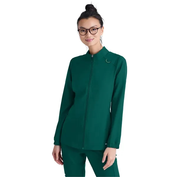 Grey's Anatomy Evolve 3 Pocket Collared Warm-Up... from ASI 86018 Scrub Authority / Uniform Stores