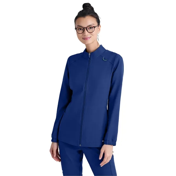 Grey's Anatomy Evolve 3 Pocket Collared Warm-Up... from ASI 86018 Scrub Authority / Uniform Stores