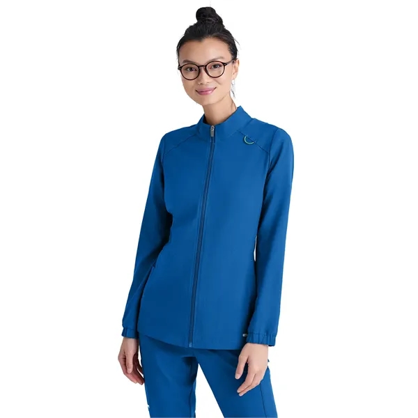 Grey's Anatomy Evolve 3 Pocket Collared Warm-Up... from ASI 86018 Scrub Authority / Uniform Stores