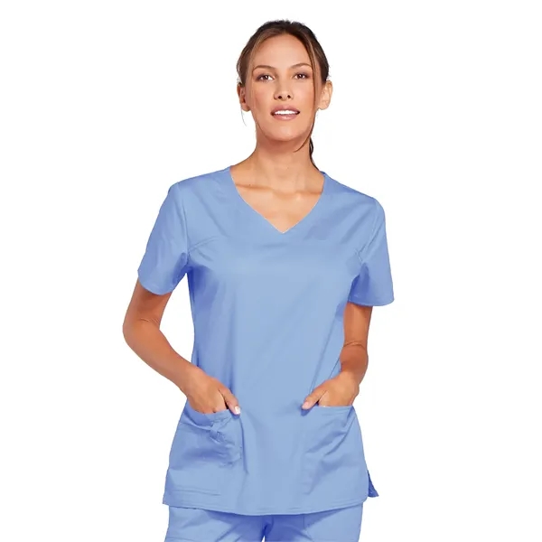 Cherokee Workwear Core Stretch Women's V-Neck Top... from ASI 86018 Scrub Authority / Uniform Stores