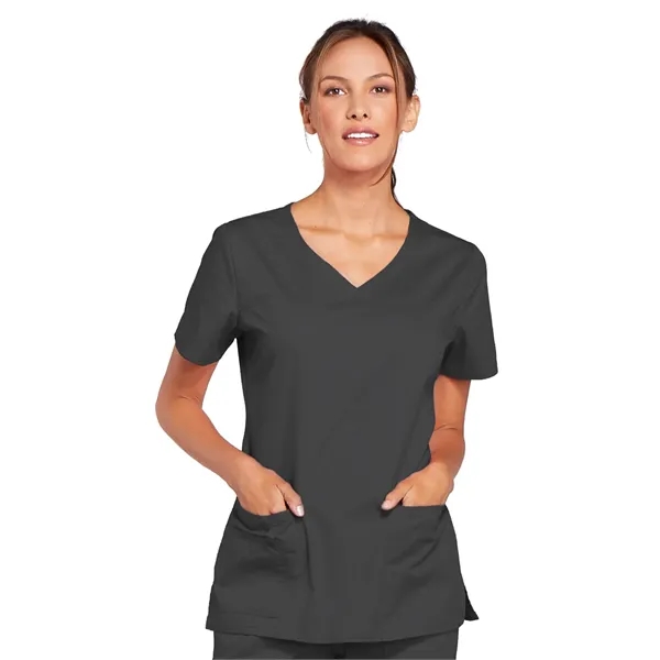 Cherokee Workwear Core Stretch Women's V-Neck Top... from ASI 86018 Scrub Authority / Uniform Stores