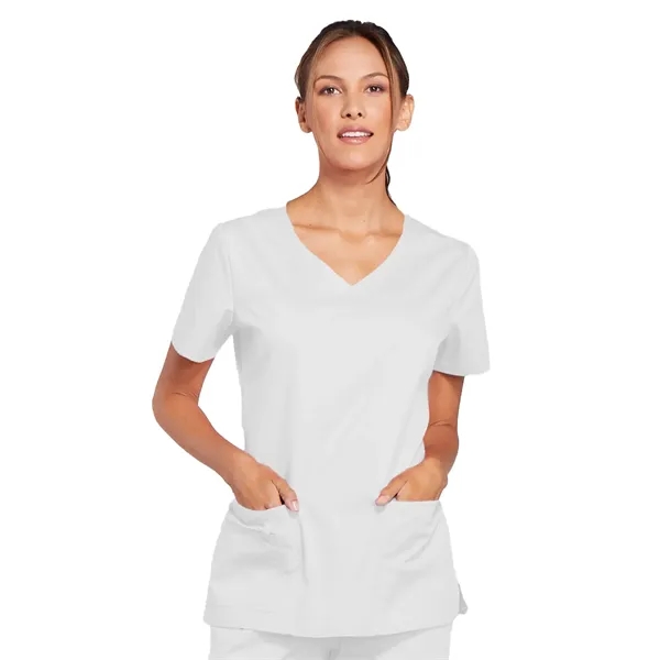 Cherokee Workwear Core Stretch Women's V-Neck Top... from ASI 86018 Scrub Authority / Uniform Stores