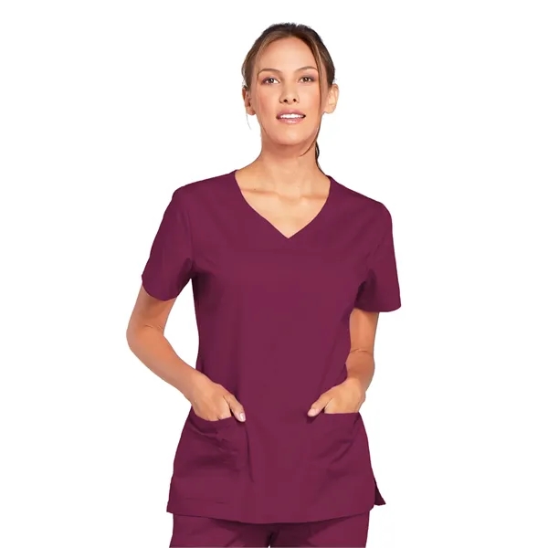Cherokee Workwear Core Stretch Women's V-Neck Top... from ASI 86018 Scrub Authority / Uniform Stores