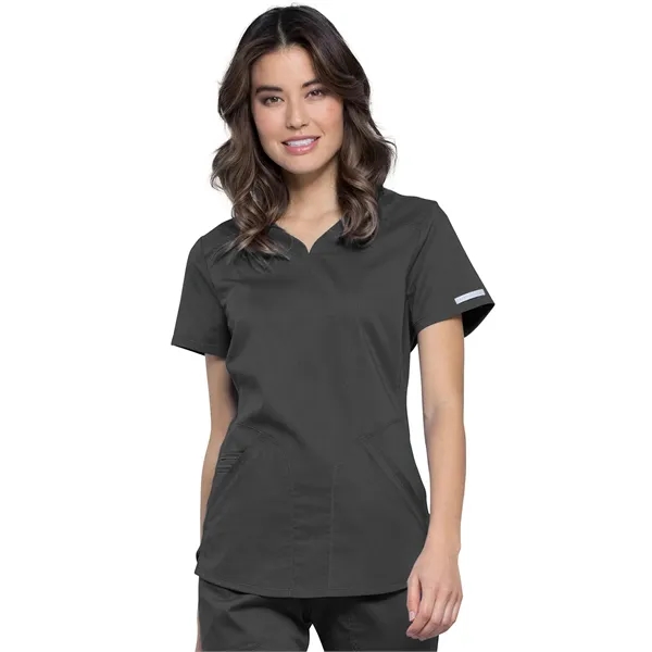 Cherokee Workwear Revolution Women's V-Neck Top... from ASI 86018 Scrub Authority / Uniform Stores
