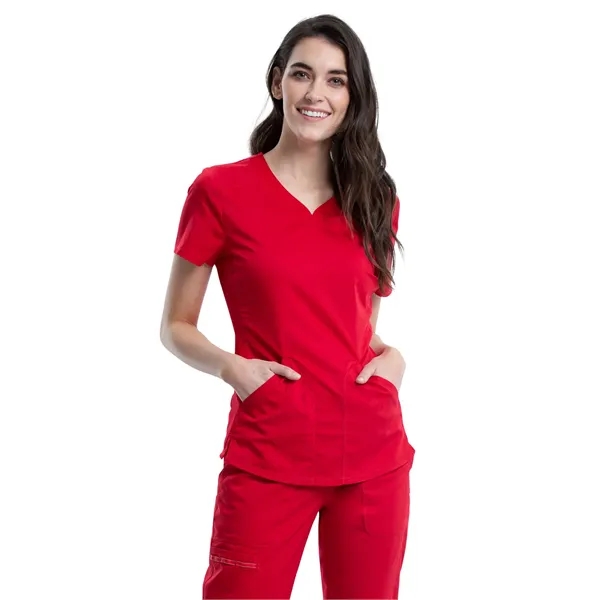 Cherokee Workwear Revolution Women's V-Neck Top... from ASI 86018 Scrub Authority / Uniform Stores