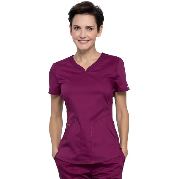 Cherokee Workwear Revolution Women's V-Neck Top... from ASI 86018 Scrub Authority / Uniform Stores