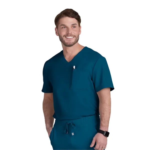 koi - Cureology - Men's Chest Pocket V-Neck Arthro Scrub Top... from ASI 86018 Scrub Authority / Uniform Stores