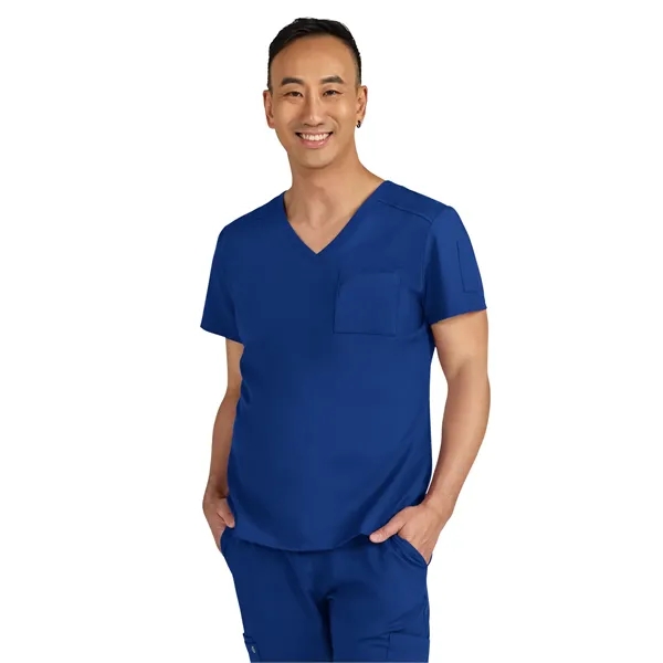 koi - Cureology - Men's Chest Pocket V-Neck Arthro Scrub Top... from ASI 86018 Scrub Authority / Uniform Stores