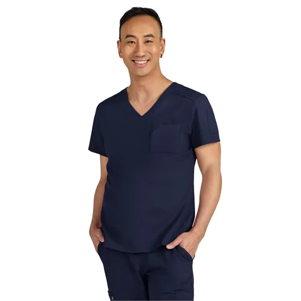 koi - Cureology - Men's Chest Pocket V-Neck Arthro Scrub Top... from ASI 86018 Scrub Authority / Uniform Stores