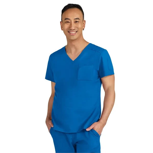 koi - Cureology - Men's Chest Pocket V-Neck Arthro Scrub Top... from ASI 86018 Scrub Authority / Uniform Stores
