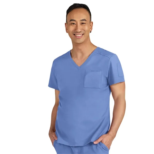 koi - Cureology - Men's Chest Pocket V-Neck Arthro Scrub Top... from ASI 86018 Scrub Authority / Uniform Stores