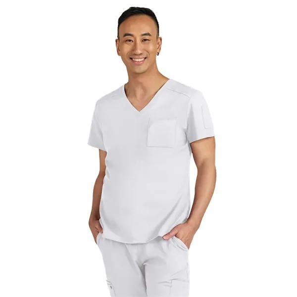 koi - Cureology - Men's Chest Pocket V-Neck Arthro Scrub Top... from ASI 86018 Scrub Authority / Uniform Stores