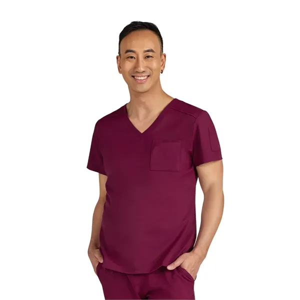 koi - Cureology - Men's Chest Pocket V-Neck Arthro Scrub Top... from ASI 86018 Scrub Authority / Uniform Stores