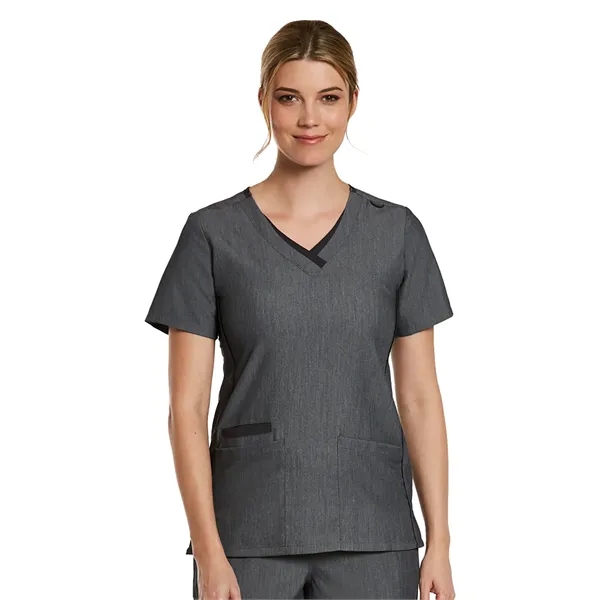 Maevn Matrix Pro Women's Contrast Layered V-Neck Top... from ASI 86018 Scrub Authority / Uniform Stores