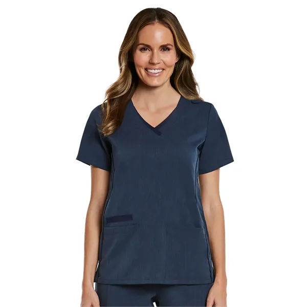 Maevn Matrix Pro Women's Contrast Layered V-Neck Top... from ASI 86018 Scrub Authority / Uniform Stores