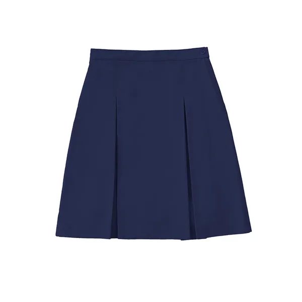 Classroom Uniforms Youth Longer Length Kick Pleat Skirt... from ASI 86018 Scrub Authority / Uniform Stores