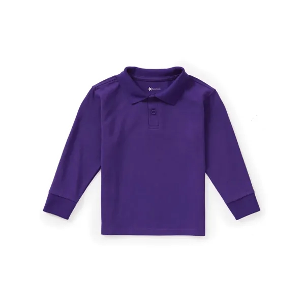 Classroom Uniforms Preschool Long Sleeve Pique Polo.... from ASI 86018 Scrub Authority / Uniform Stores