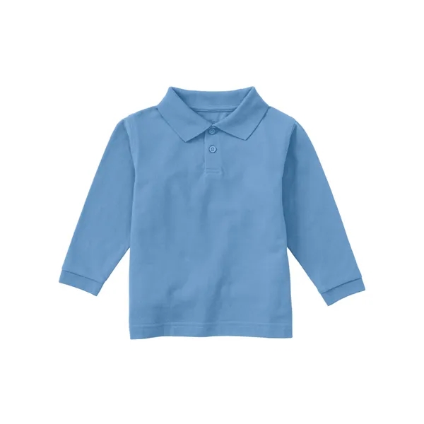 Classroom Uniforms Preschool Long Sleeve Pique Polo.... from ASI 86018 Scrub Authority / Uniform Stores