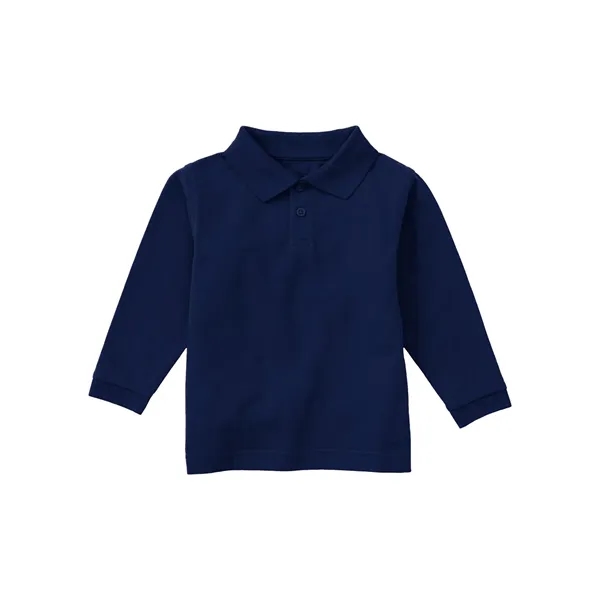 Classroom Uniforms Preschool Long Sleeve Pique Polo.... from ASI 86018 Scrub Authority / Uniform Stores
