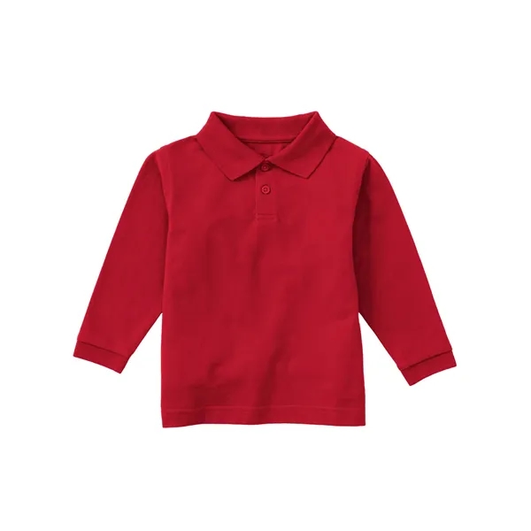 Classroom Uniforms Preschool Long Sleeve Pique Polo.... from ASI 86018 Scrub Authority / Uniform Stores