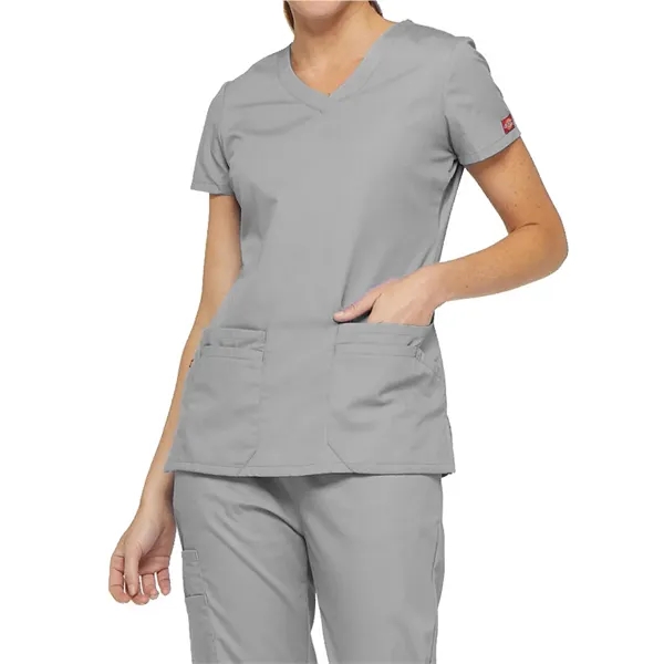 Dickies EDS Signature Junior Fit V-Neck Top... from ASI 86018 Scrub Authority