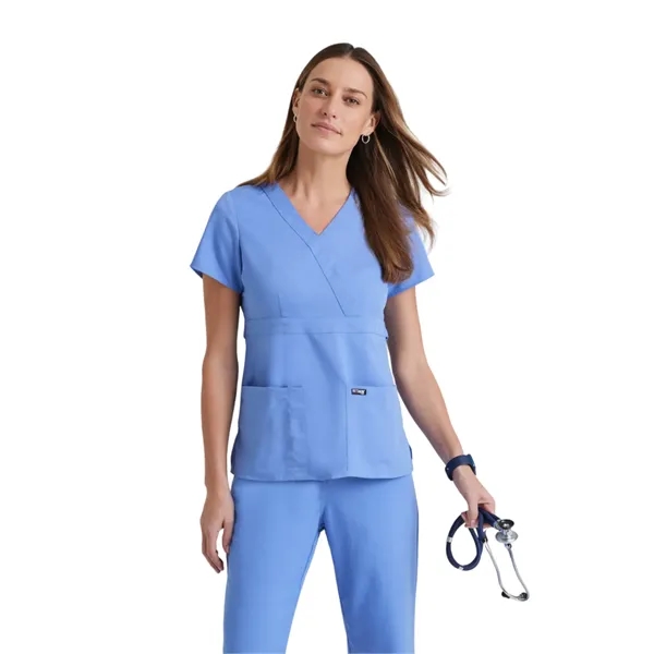 Mock Wrap Top.... from ASI 86018 Scrub Authority / Uniform Stores