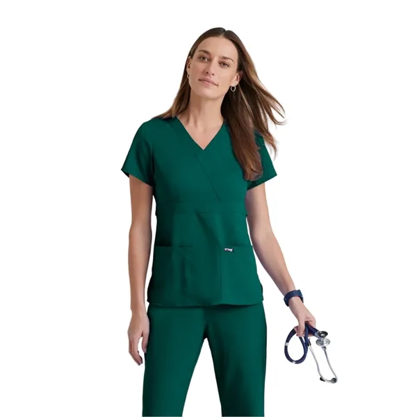 Mock Wrap Top.... from ASI 86018 Scrub Authority / Uniform Stores