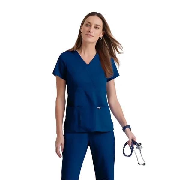 Mock Wrap Top.... from ASI 86018 Scrub Authority / Uniform Stores