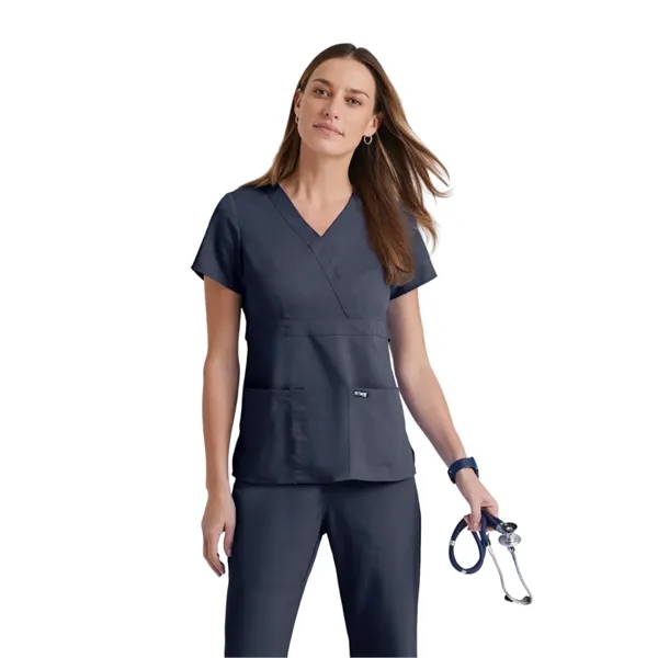 Mock Wrap Top.... from ASI 86018 Scrub Authority / Uniform Stores