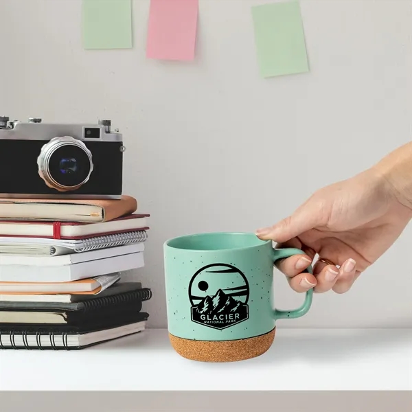 13 oz. Stoneware mug with cork base.... from ASI 44900 NC Custom (CI/Lanco) / Lanco