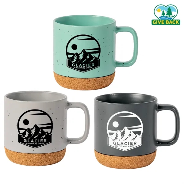 13 oz. Stoneware mug with cork base.... from ASI 44900 NC Custom (CI/Lanco) / Lanco