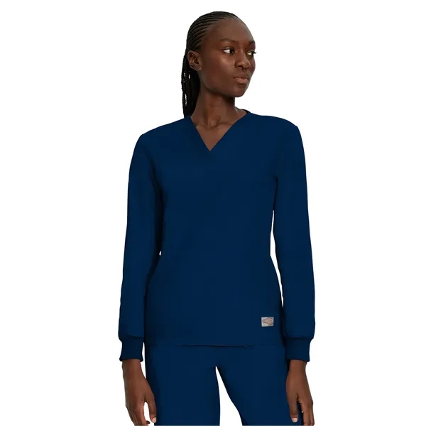 Landau ScrubZone Unisex No-Pocket V-Neck Scrub Top... from ASI 86018 Scrub Authority / Uniform Stores