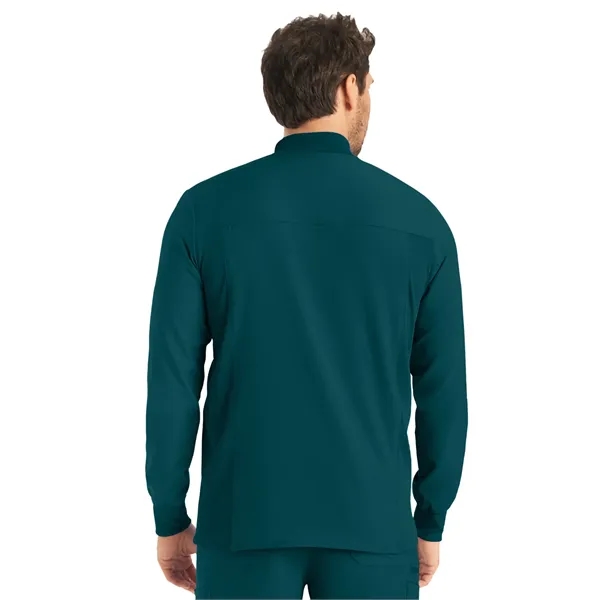 Landau - Forward - Men's 3-Pocket Mock-Neck Zip-Front Scr...... from ASI 86018 Scrub Authority / Uniform Stores
