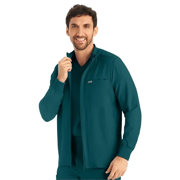 Landau - Forward - Men's 3-Pocket Mock-Neck Zip-Front Scr...... from ASI 86018 Scrub Authority / Uniform Stores