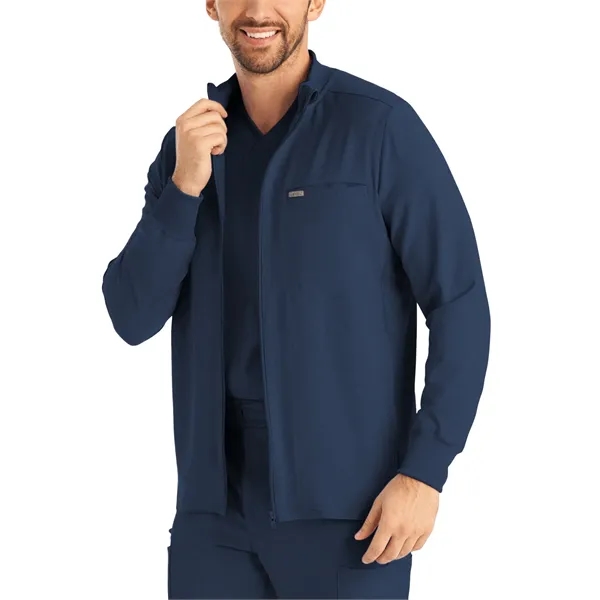 Landau - Forward - Men's 3-Pocket Mock-Neck Zip-Front Scr...... from ASI 86018 Scrub Authority / Uniform Stores