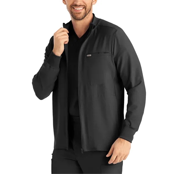 Landau - Forward - Men's 3-Pocket Mock-Neck Zip-Front Scr...... from ASI 86018 Scrub Authority / Uniform Stores