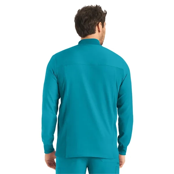 Landau - Forward - Men's 3-Pocket Mock-Neck Zip-Front Scr...... from ASI 86018 Scrub Authority / Uniform Stores