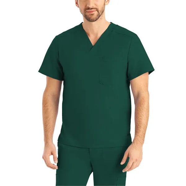 Landau ProFlex Men's Tuckable V-Neck Top... from ASI 86018 Scrub Authority / Uniform Stores