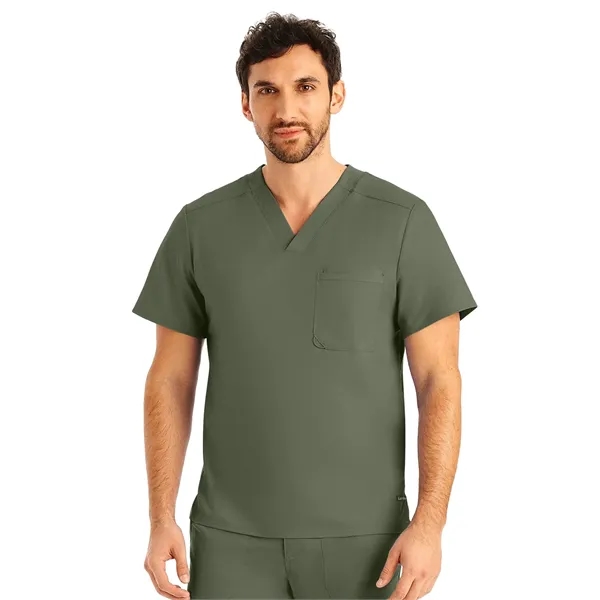 Landau ProFlex Men's Tuckable V-Neck Top... from ASI 86018 Scrub Authority / Uniform Stores