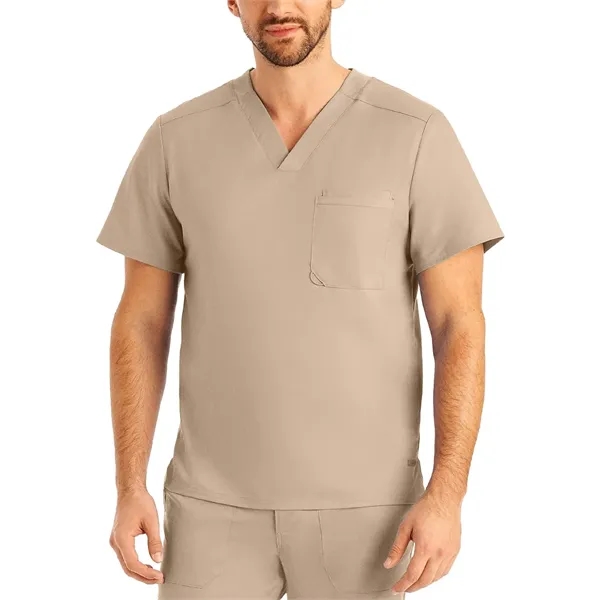 Landau ProFlex Men's Tuckable V-Neck Top... from ASI 86018 Scrub Authority / Uniform Stores