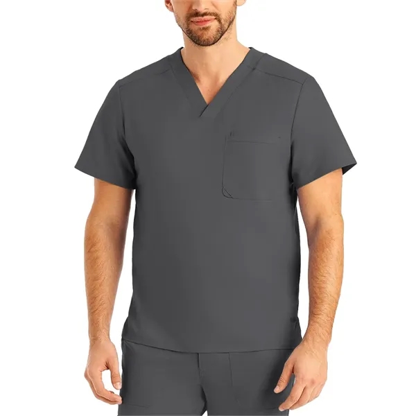 Landau ProFlex Men's Tuckable V-Neck Top... from ASI 86018 Scrub Authority / Uniform Stores
