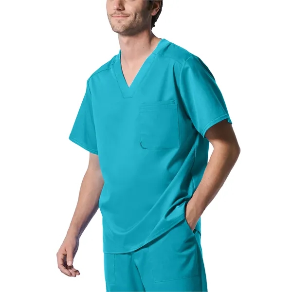 Landau ProFlex Men's Tuckable V-Neck Top... from ASI 86018 Scrub Authority / Uniform Stores